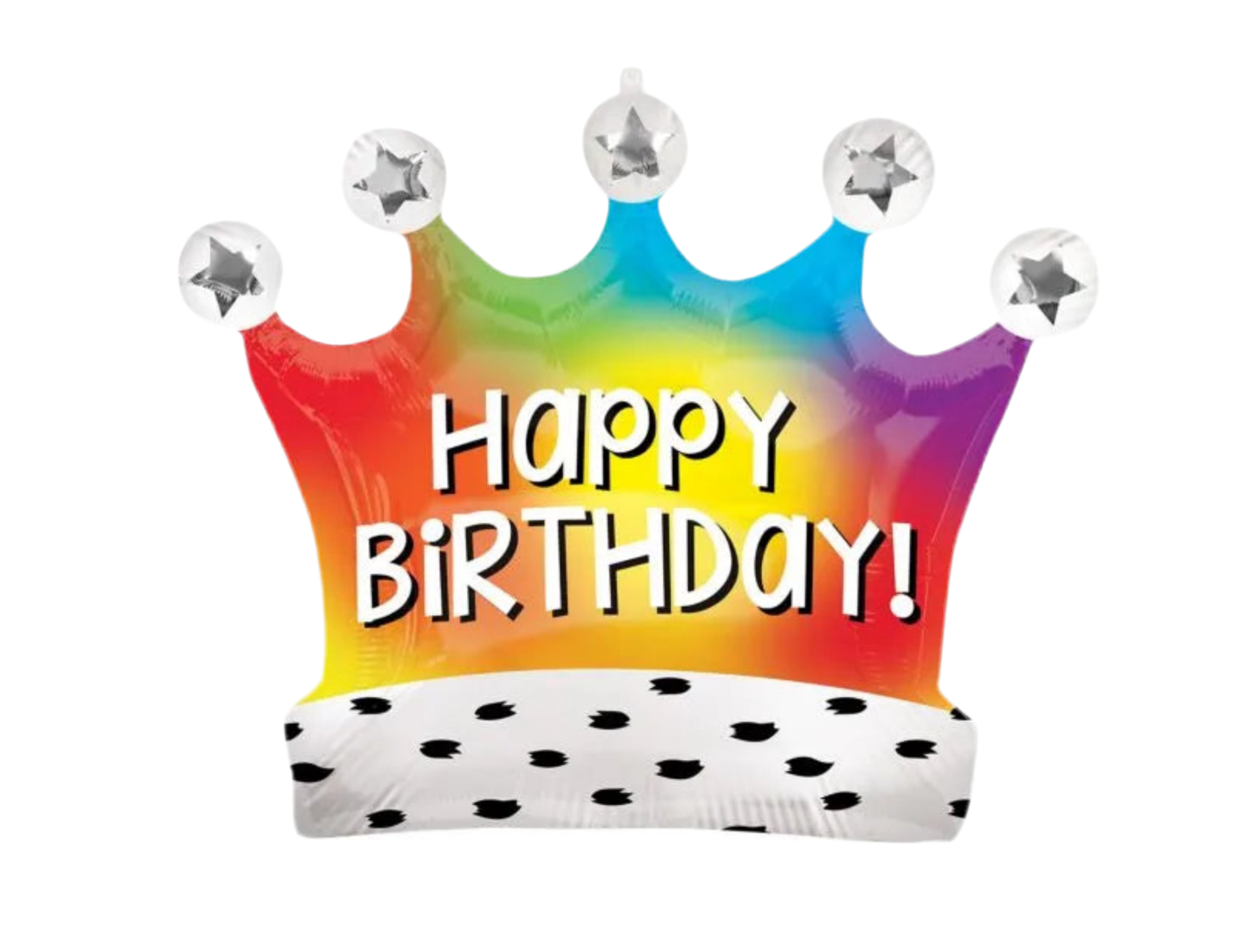 Anagram 24" Happy Birthday Rainbow Crown